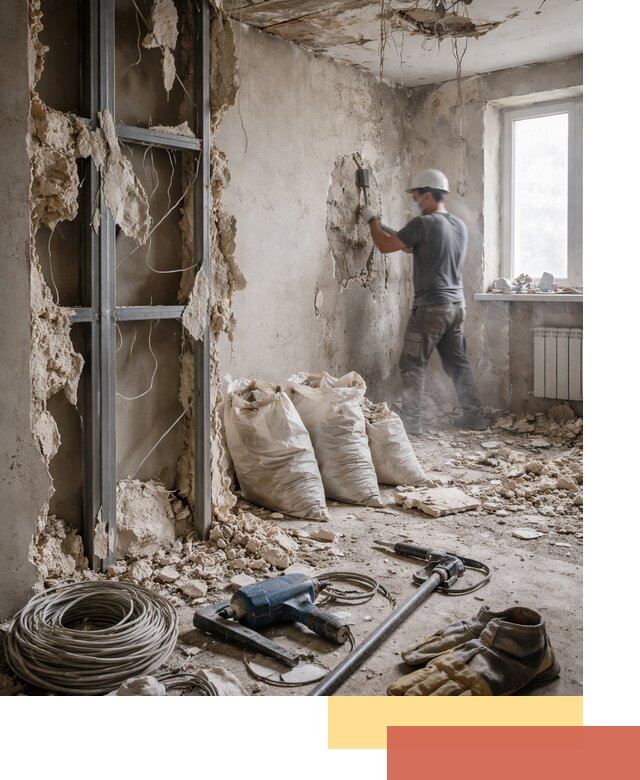 Профессиональный демонтаж зданий и конструкций в юбилейном