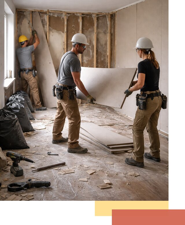 Демонтаж стеновых панелей в юбилейном быстро и аккуратно