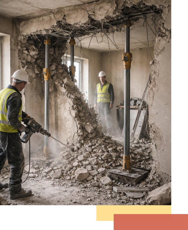 Снос несущих стен в юбилейном с гарантией безопасности и качества