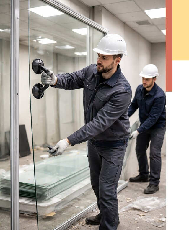 Демонтаж стеклянных перегородок в юбилейном от 3297 руб. — быстро и недорого | ОТДЕЛОЧНИК-Юбл