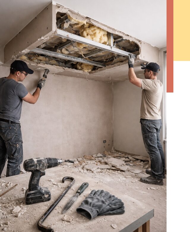 Демонтаж короба из гипсокартона в юбилейном от 1566 руб. — быстро и недорого | ОТДЕЛОЧНИК-Юбл