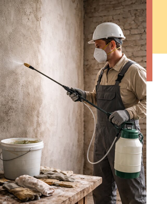 Антисептическая обработка стен в юбилейном от 1236 руб. — быстро и недорого | ОТДЕЛОЧНИК-Юбл