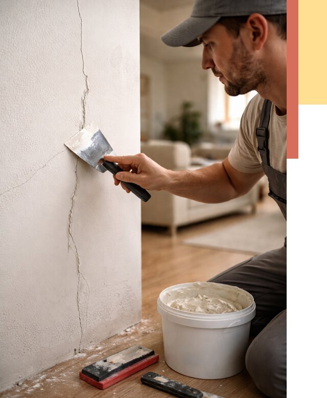 Заделка трещин и сколов в юбилейном от 2524 руб. — быстро и недорого | ОТДЕЛОЧНИК-Юбл