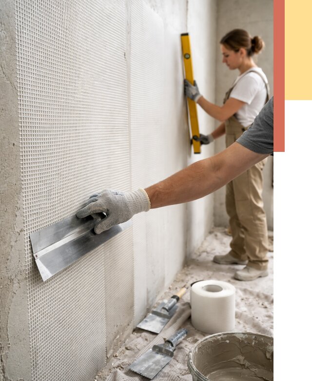 Армирование стен стеклосеткой в юбилейном от 3297 руб. под ключ | ОТДЕЛОЧНИК-Юбл