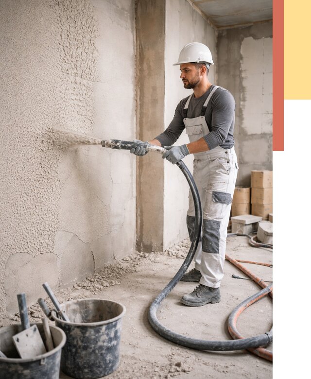 Машинная штукатурка стен в юбилейном под ключ от 6697 руб./м2 | ОТДЕЛОЧНИК-Юбл