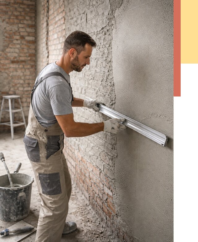 Штукатурка кирпичных стен в юбилейном от 4636 руб/м2 — быстро и недорого | ОТДЕЛОЧНИК-Юбл