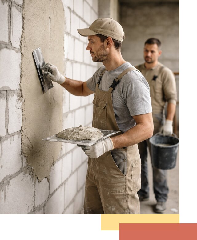 Штукатурка стен из газобетона в юбилейном под ключ