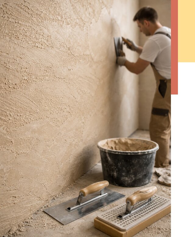 Декоративная штукатурка травертин в юбилейном от 1855 руб/м2 — качественно и недорого | ОТДЕЛОЧНИК-Юбл