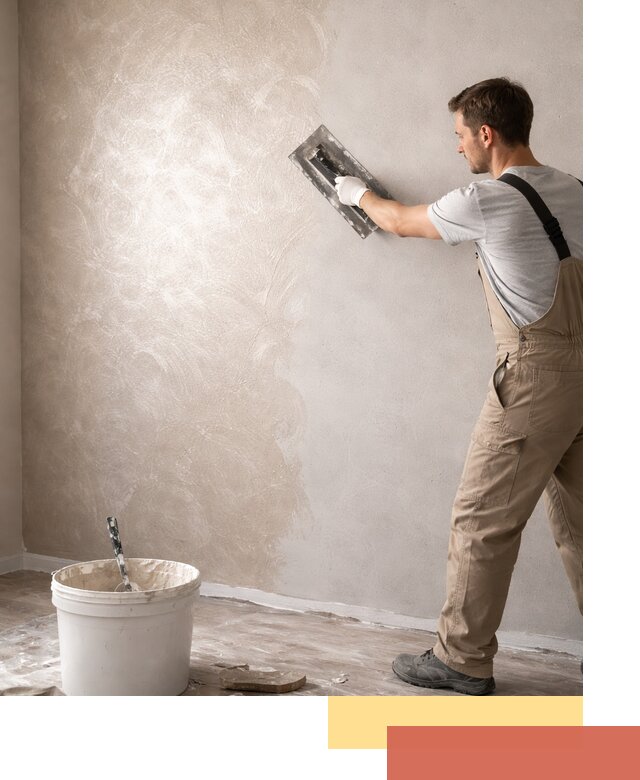 Декоративная штукатурка «Мокрый шелк» под ключ в юбилейном