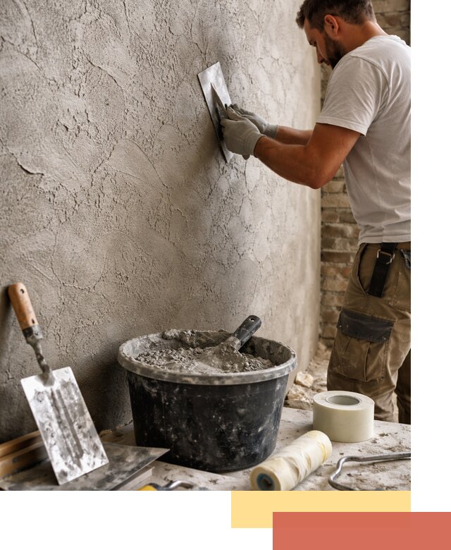 Декоративная штукатурка лофт в юбилейном — отделка стен и потолков