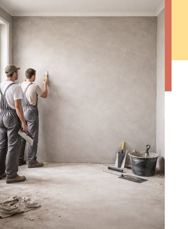 Микробетон на стены в юбилейном от 1288 руб. — нанесение и отделка | ОТДЕЛОЧНИК-Юбл