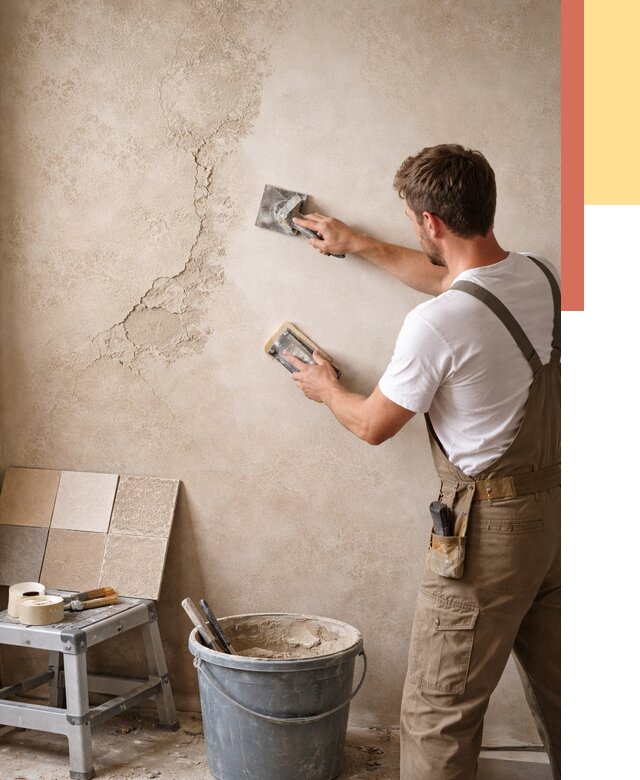 Ремонт декоративной штукатурки в юбилейном от 4636 руб. под ключ | ОТДЕЛОЧНИК-Юбл