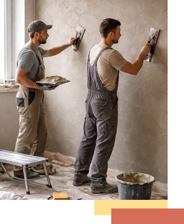 Ремонт декоративной штукатурки и восстановление фактуры в юбилейном