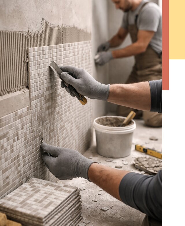 Облицовка стен мозаикой в юбилейном от 3297 руб/м2 — укладка мозаики на стены | ОТДЕЛОЧНИК-Юбл