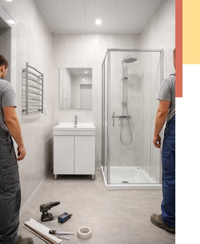 Отделка ванной комнаты панелями ПВХ в юбилейном от 4636 руб. за м2 | ОТДЕЛОЧНИК-Юбл