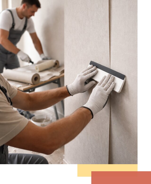 Поклейка обоев под покраску в юбилейном профессионально и быстро