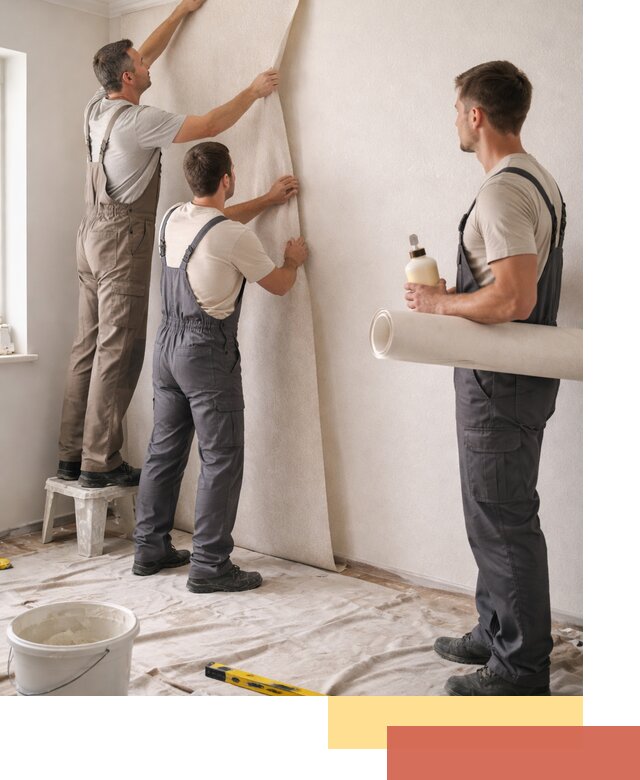 Оклейка стен обоями в юбилейном — качественно и профессионально