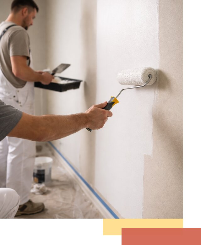 Покраска стен акриловой краской профессионально в юбилейном