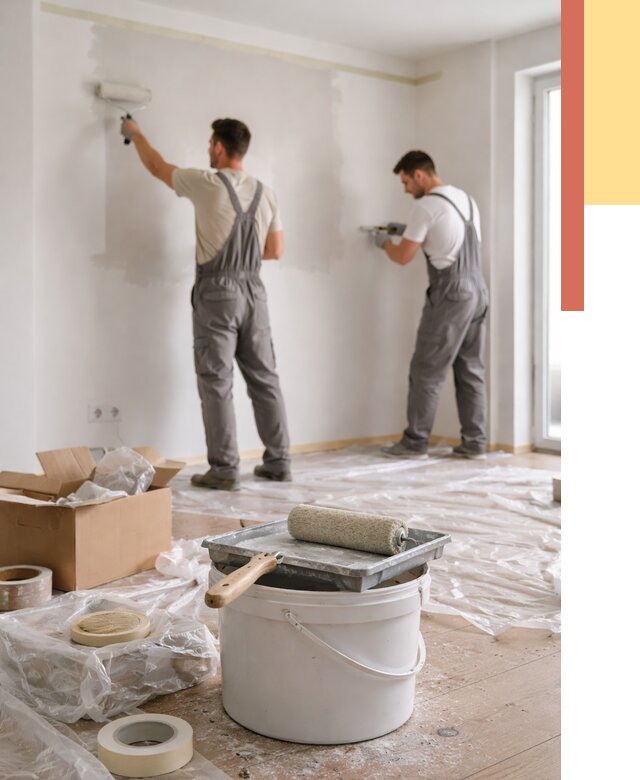 Покраска стен в квартире в юбилейном от 2576 руб/м2 — быстро и недорого | ОТДЕЛОЧНИК-Юбл