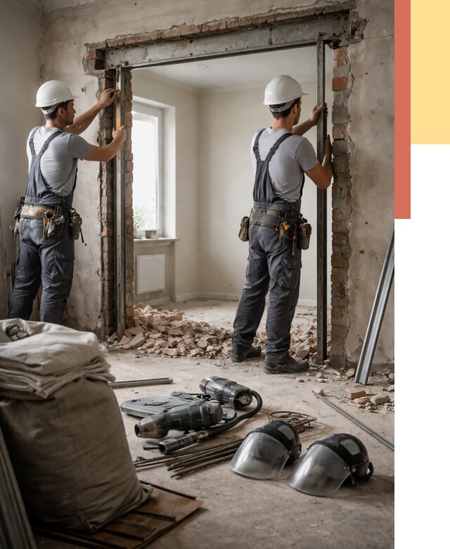 Расширение дверного проема в юбилейном от 12879 руб. под ключ | ОТДЕЛОЧНИК-Юбл