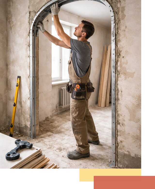 Устройство арочного проема в юбилейном под ключ