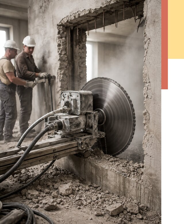 Алмазная резка проемов в юбилейном от 4636 руб. быстро и недорого | ОТДЕЛОЧНИК-Юбл