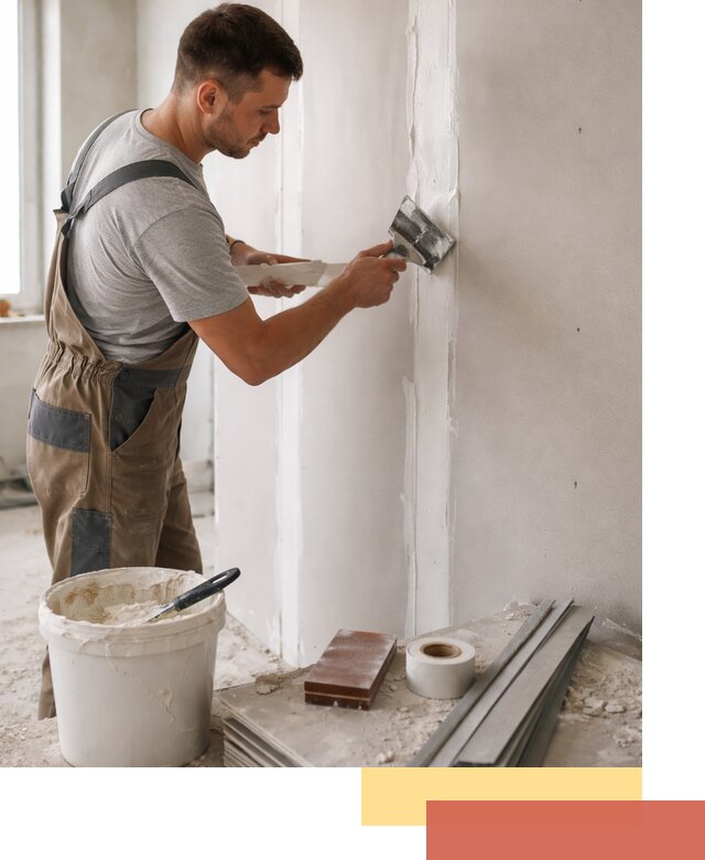 Шпаклевка перегородок из гипсокартона в юбилейном качественно и быстро