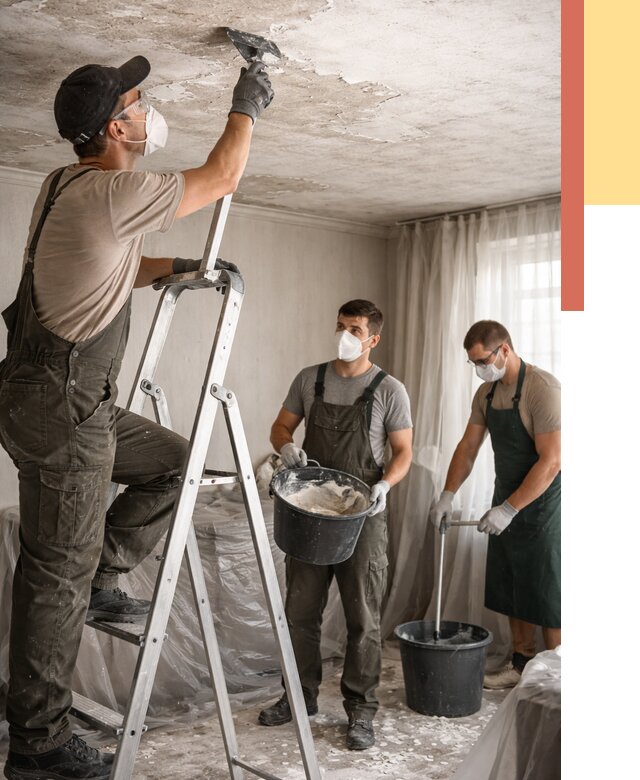 Удаление побелки с потолка в юбилейном от 2576 руб. быстро и недорого | ОТДЕЛОЧНИК-Юбл