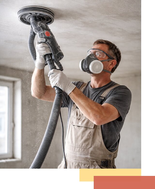 Шлифовка потолка в юбилейном — качественная подготовка под отделку