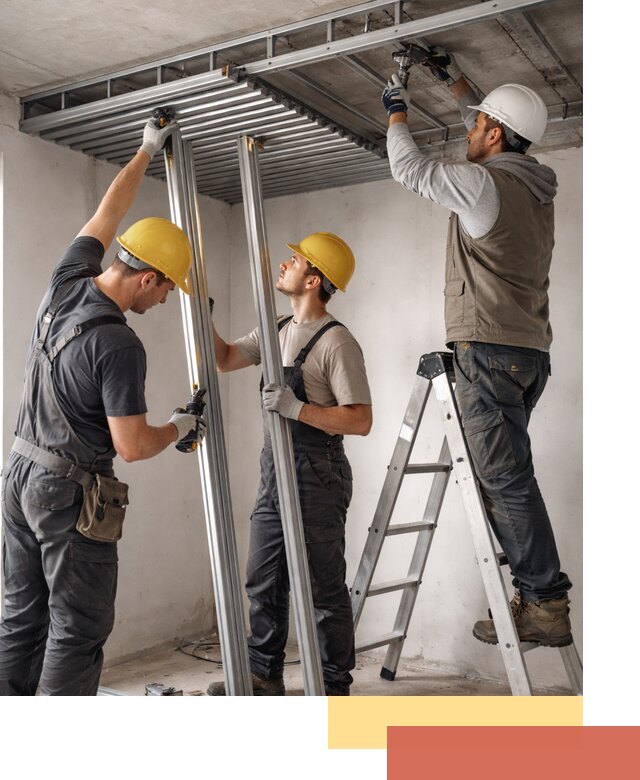 Монтаж реечного потолка под ключ в юбилейном