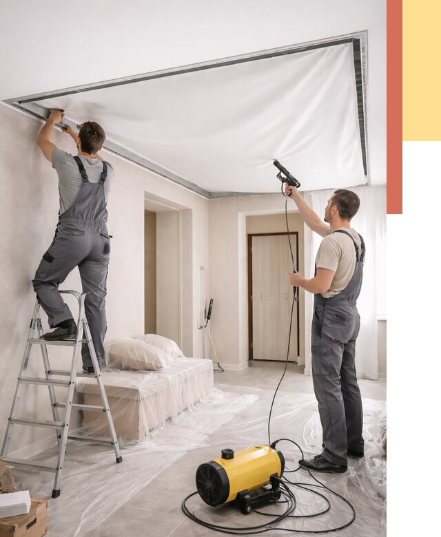 Монтаж натяжного потолка в прихожей в юбилейном от 2730 руб. под ключ | ОТДЕЛОЧНИК-Юбл