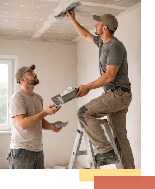 Шпаклевка потолка из гипсокартона в юбилейном качественно и быстро