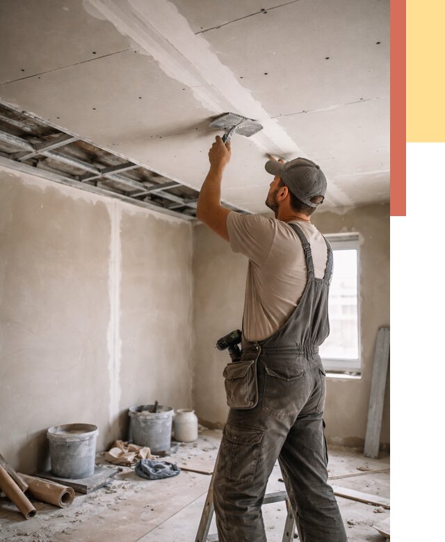 Ремонт потолка из гипсокартона в юбилейном от 670 руб./м² — быстро и недорого | ОТДЕЛОЧНИК-Юбл