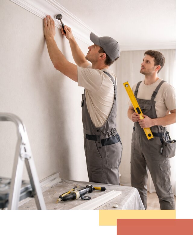 Монтаж потолочного плинтуса в юбилейном качественно и быстро