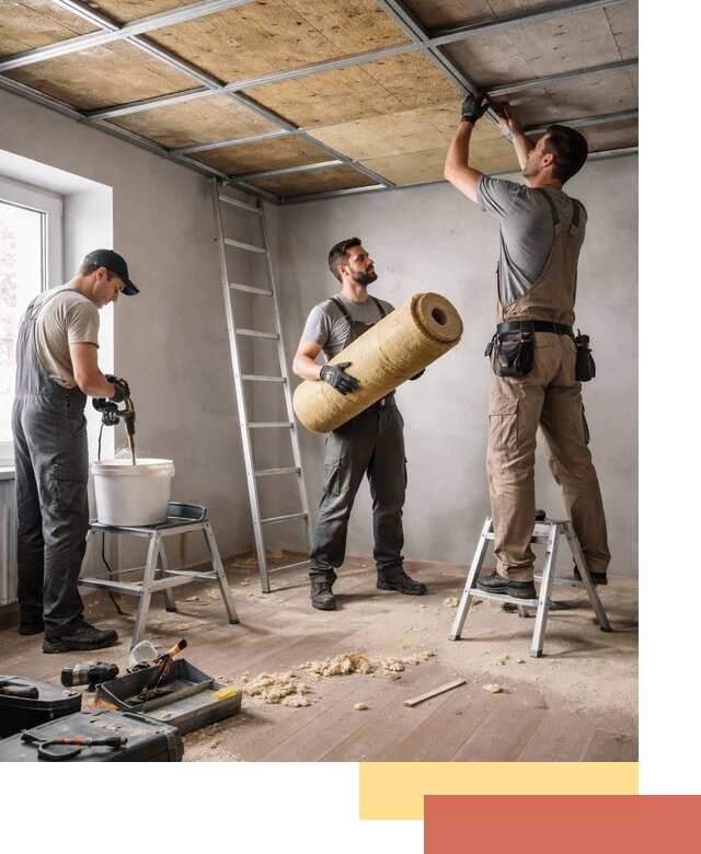 Шумоизоляция потолка в юбилейном: профессиональный монтаж и отделка